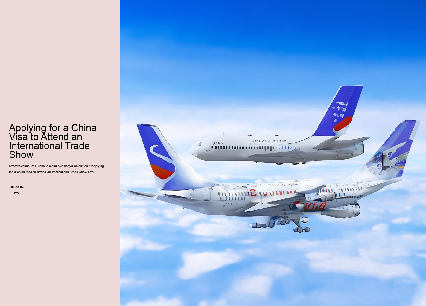 Applying for a China Visa to Attend an International Trade Show