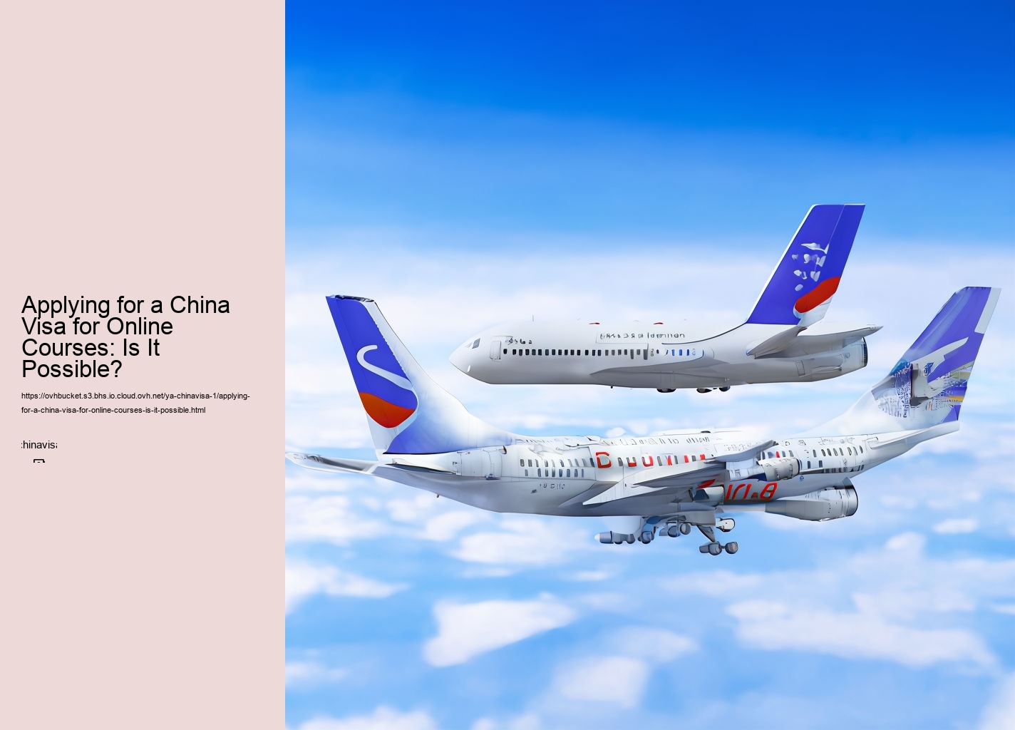 Applying for a China Visa for Online Courses: Is It Possible?
