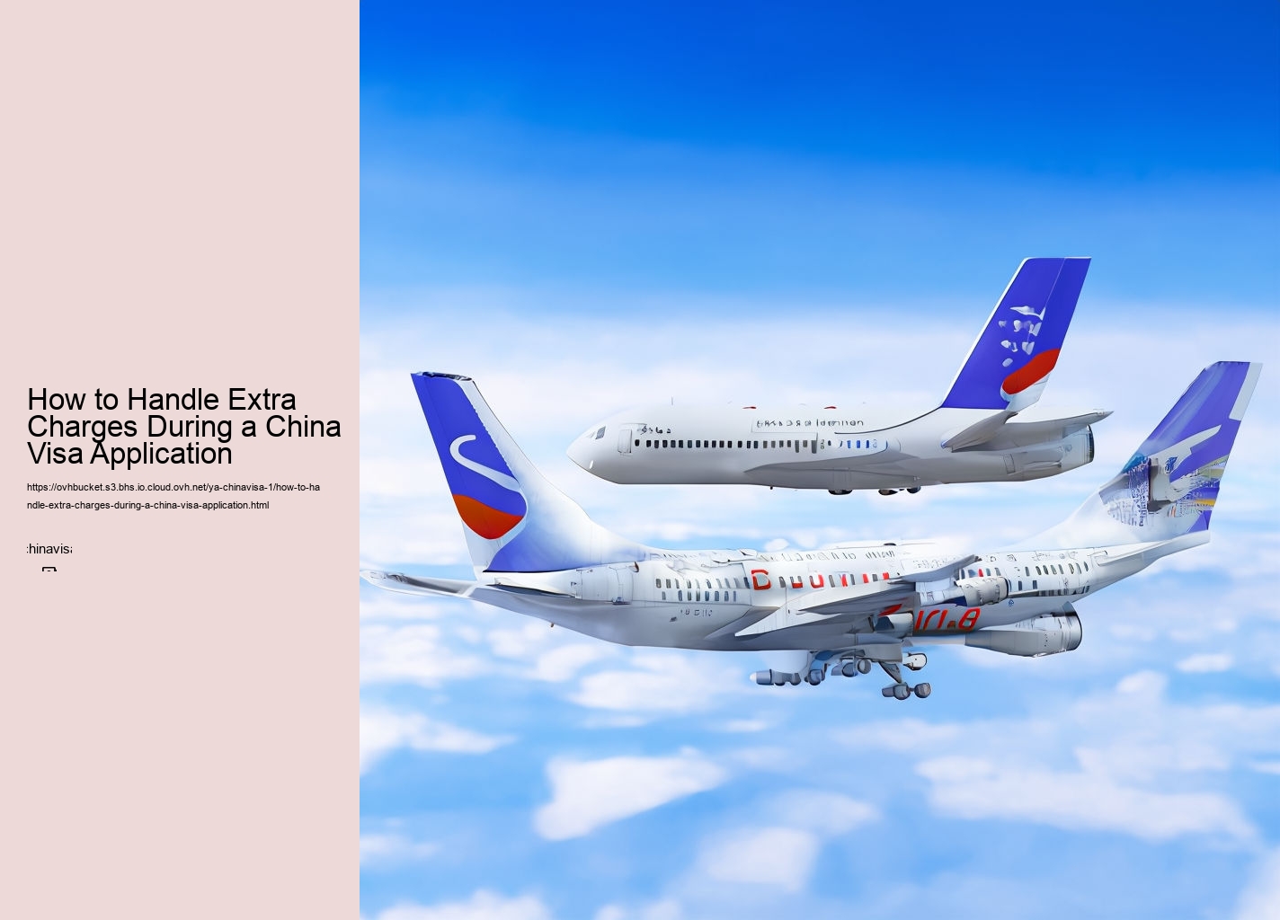 How to Handle Extra Charges During a China Visa Application