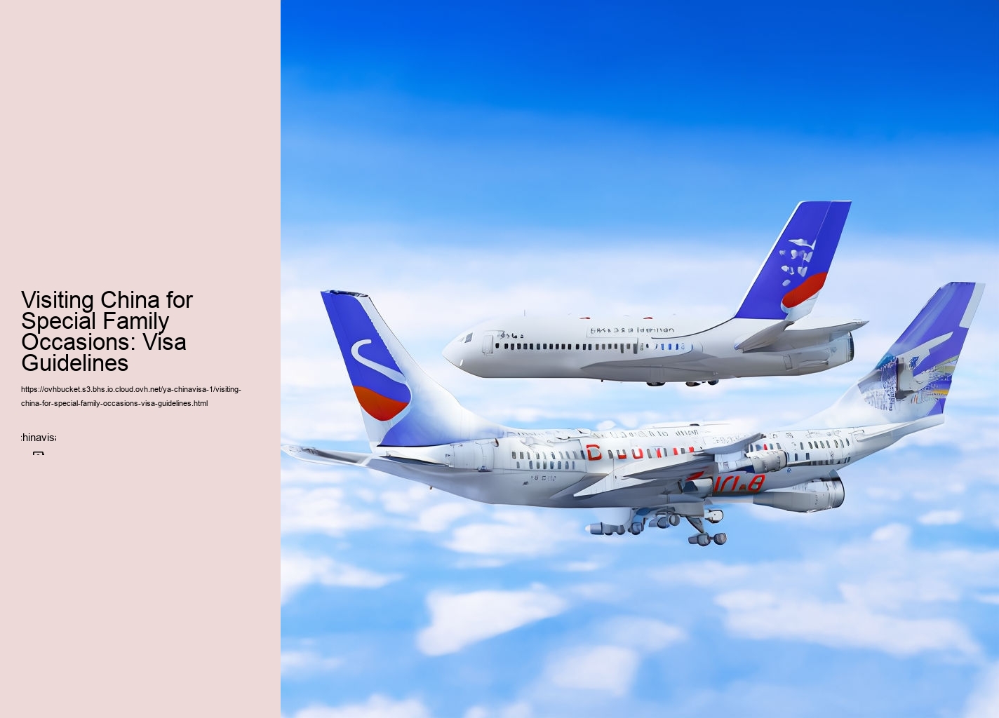 Visiting China for Special Family Occasions: Visa Guidelines