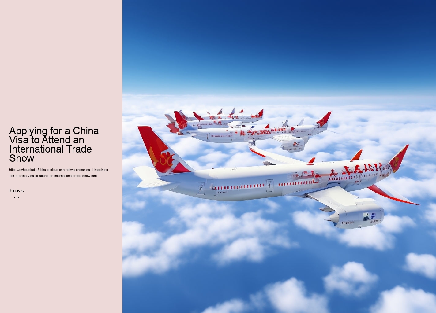 Applying for a China Visa to Attend an International Trade Show