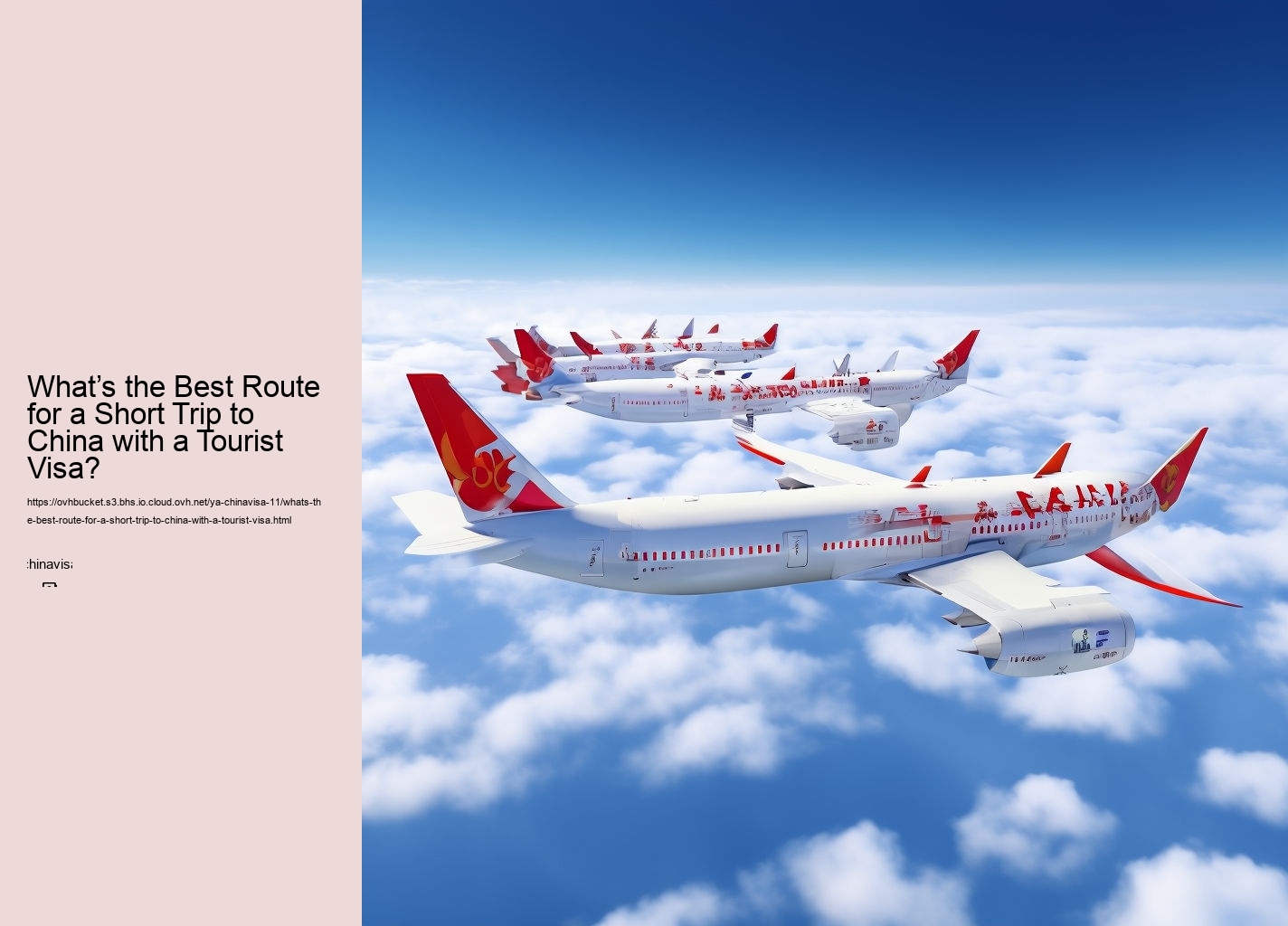 What’s the Best Route for a Short Trip to China with a Tourist Visa?