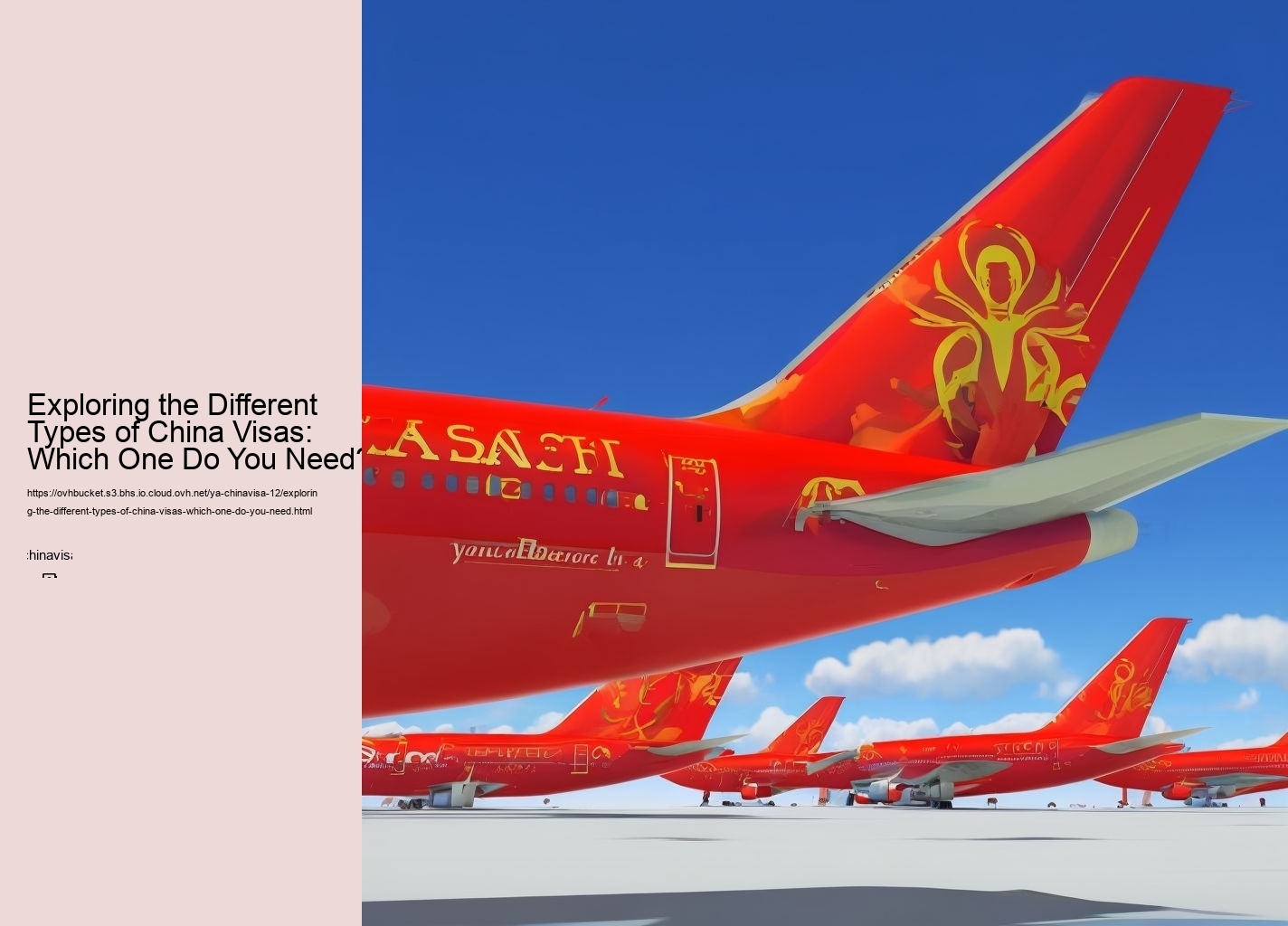 Exploring the Different Types of China Visas: Which One Do You Need?