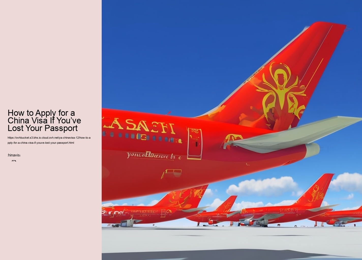How to Apply for a China Visa If You’ve Lost Your Passport