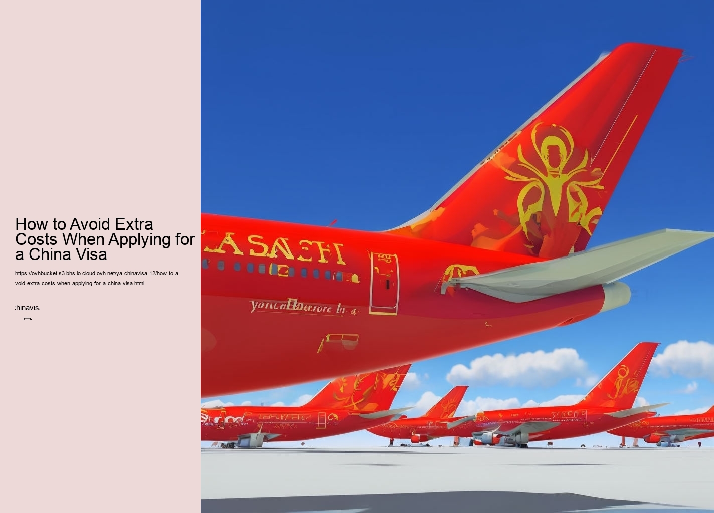 How to Avoid Extra Costs When Applying for a China Visa
