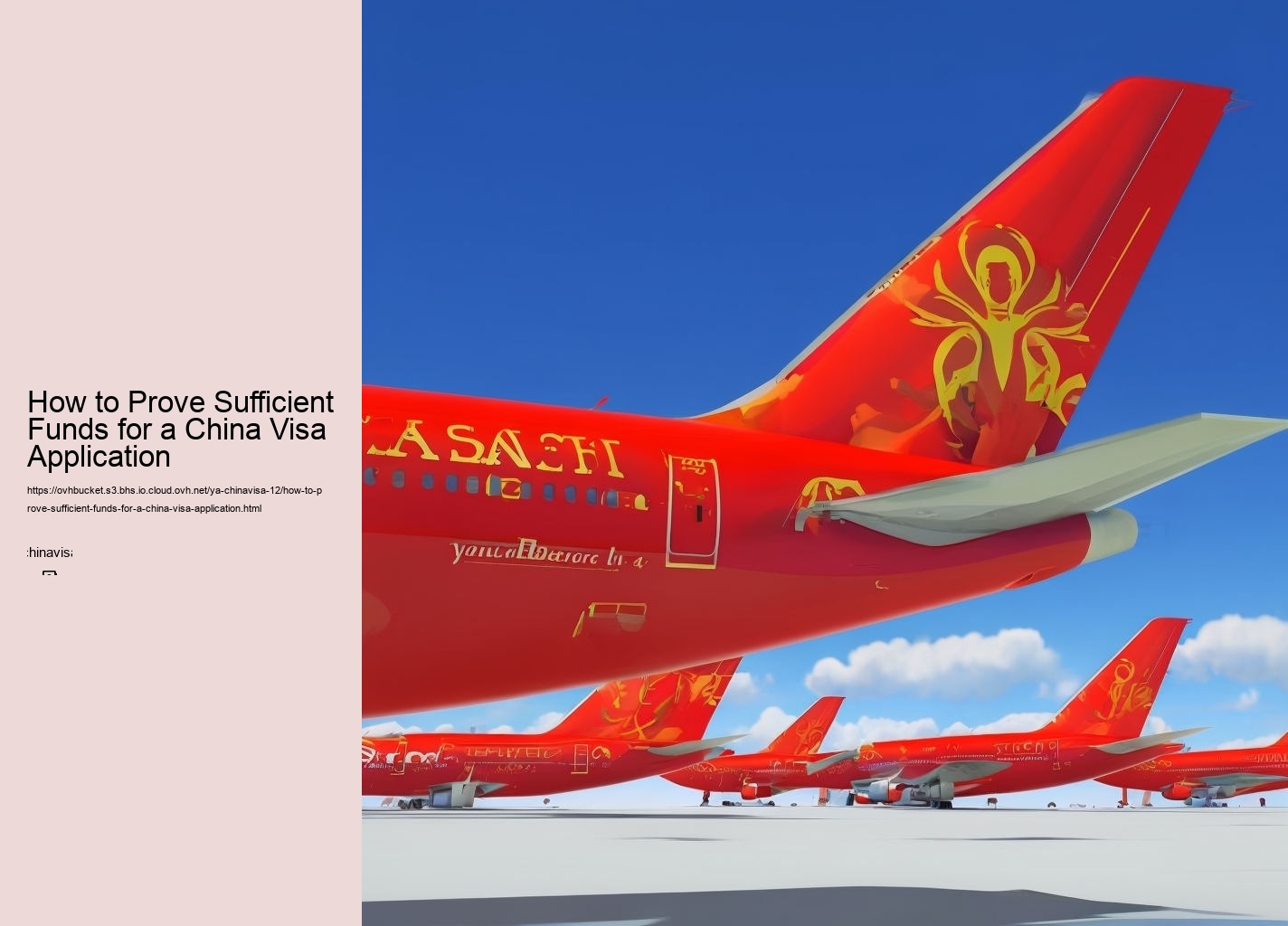 How to Prove Sufficient Funds for a China Visa Application