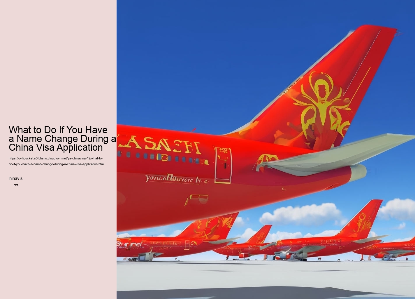 What to Do If You Have a Name Change During a China Visa Application