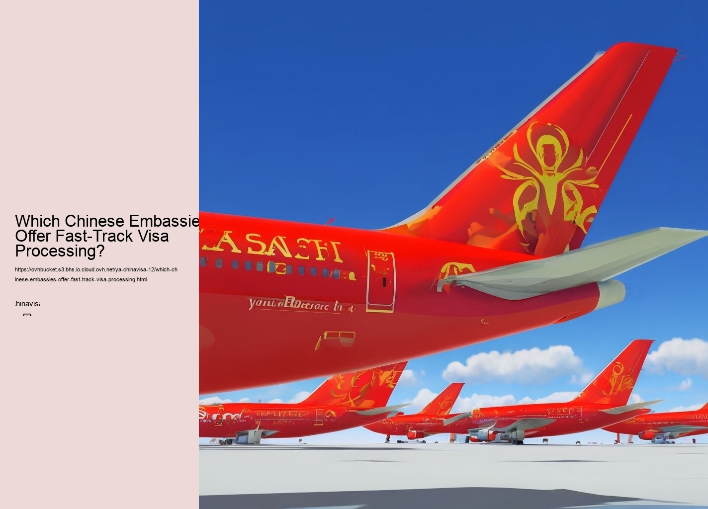 Which Chinese Embassies Offer Fast-Track Visa Processing?