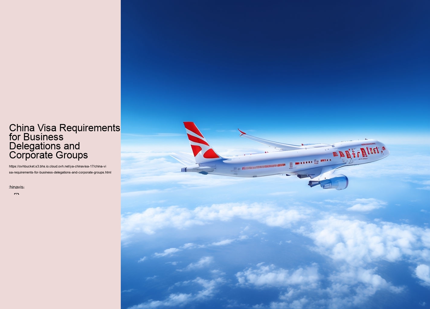 China Visa Requirements for Business Delegations and Corporate Groups