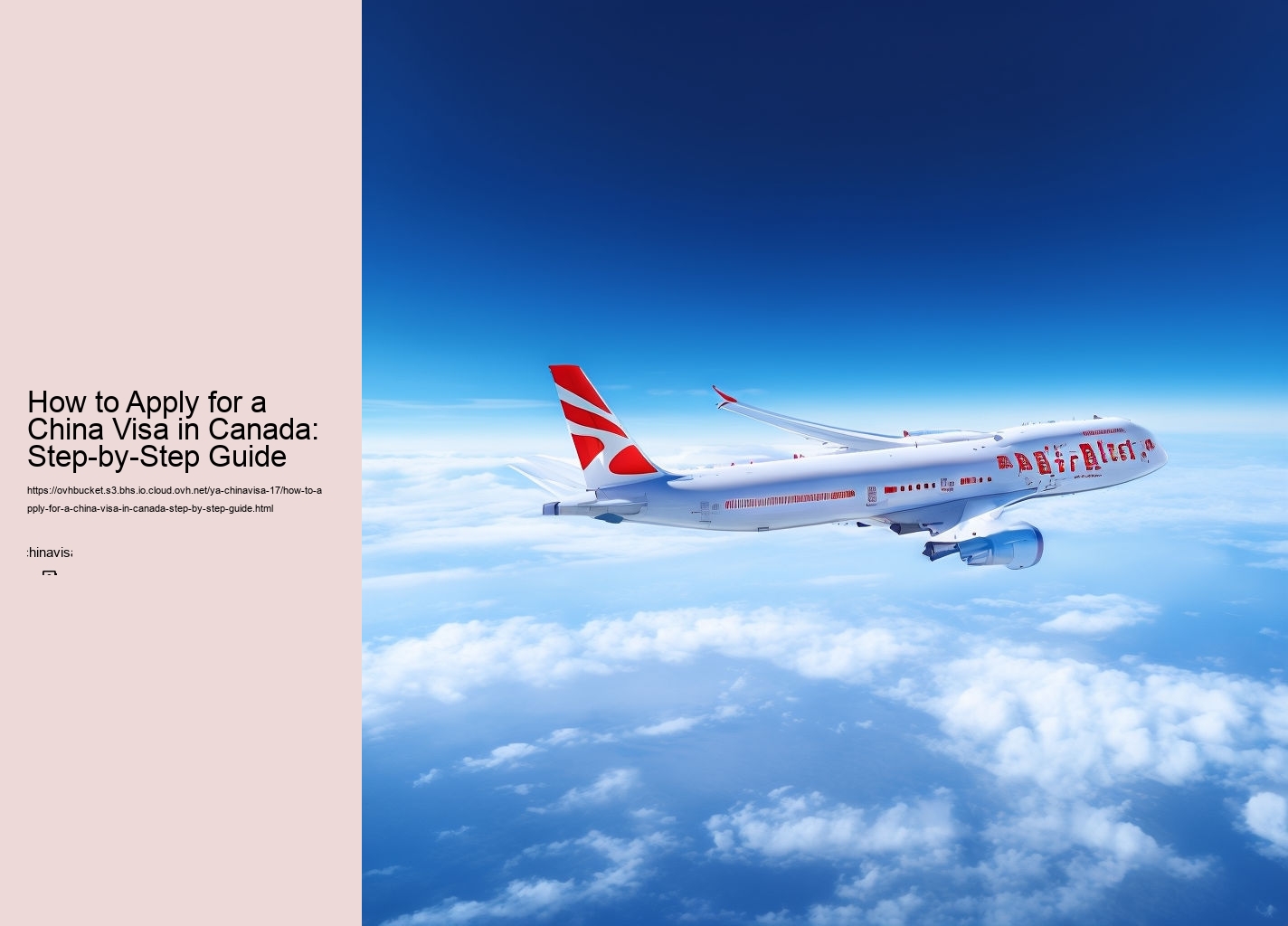 How to Apply for a China Visa in Canada: Step-by-Step Guide