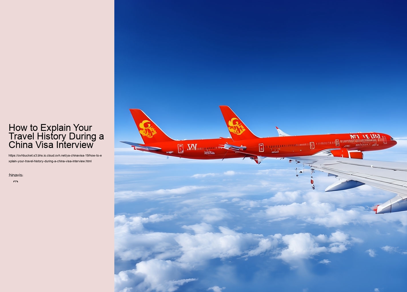 How to Explain Your Travel History During a China Visa Interview