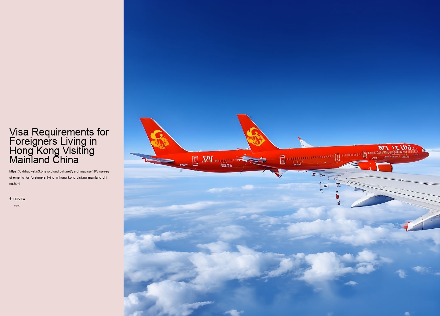 Visa Requirements for Foreigners Living in Hong Kong Visiting Mainland China