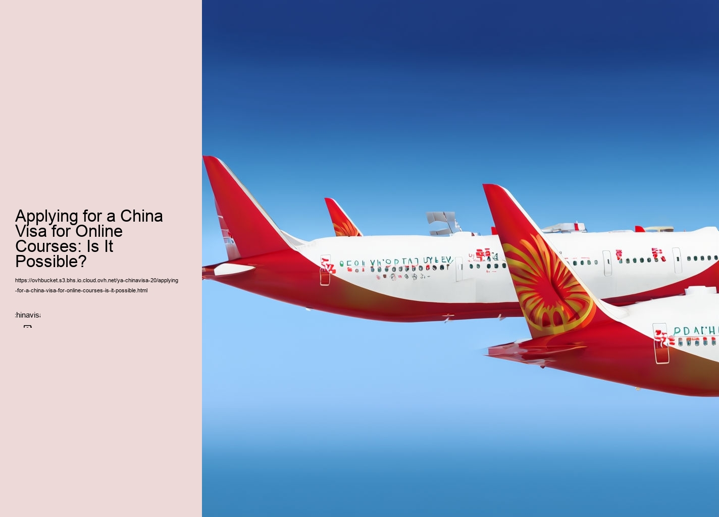Applying for a China Visa for Online Courses: Is It Possible?