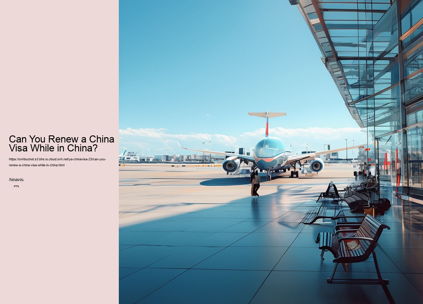 Can You Renew a China Visa While in China?