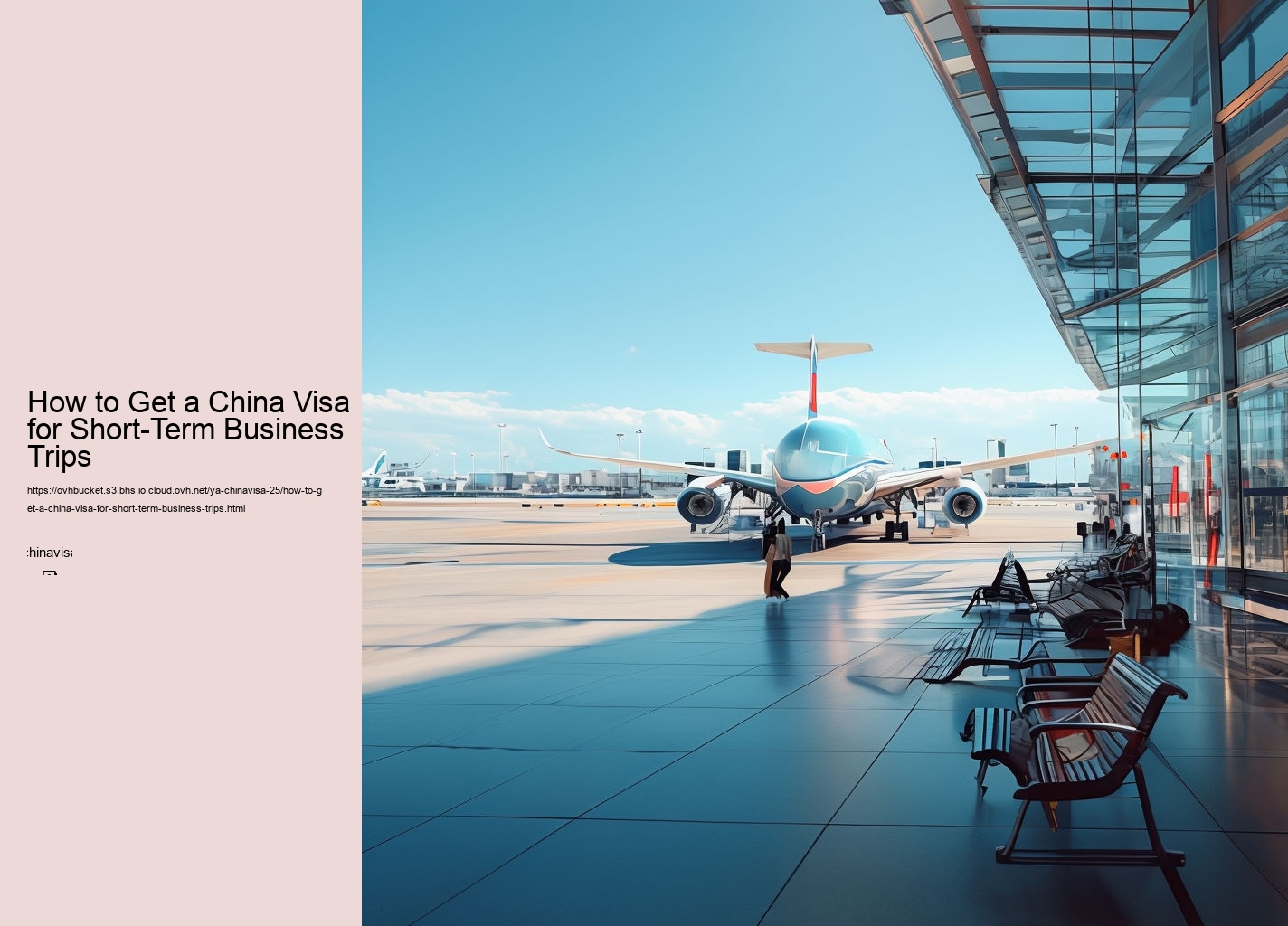 How to Get a China Visa for Short-Term Business Trips
