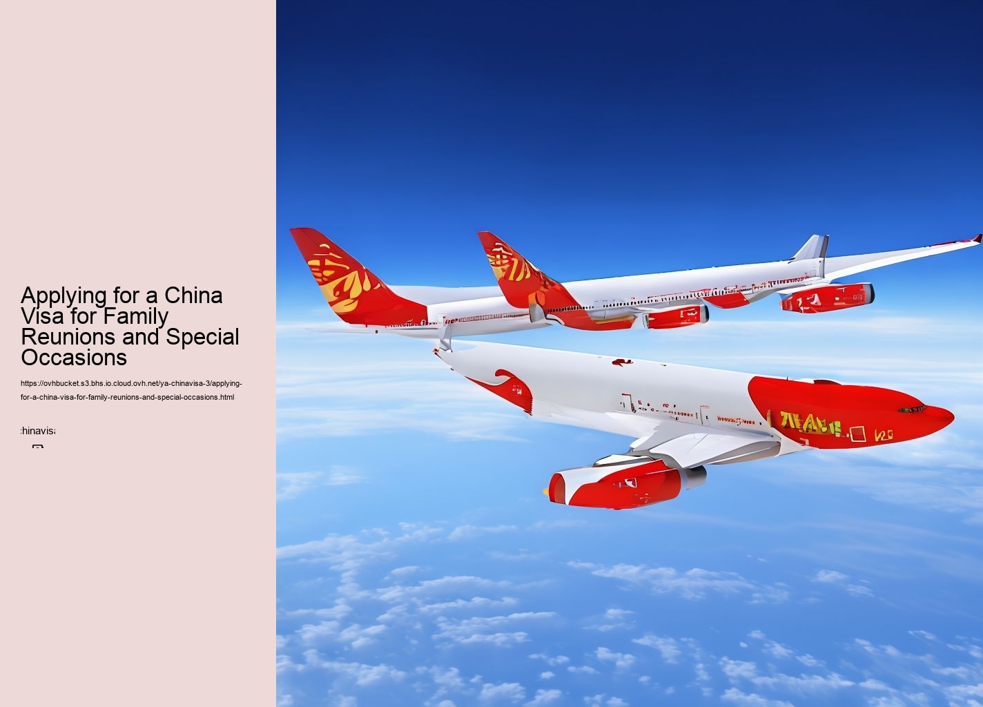 Applying for a China Visa for Family Reunions and Special Occasions