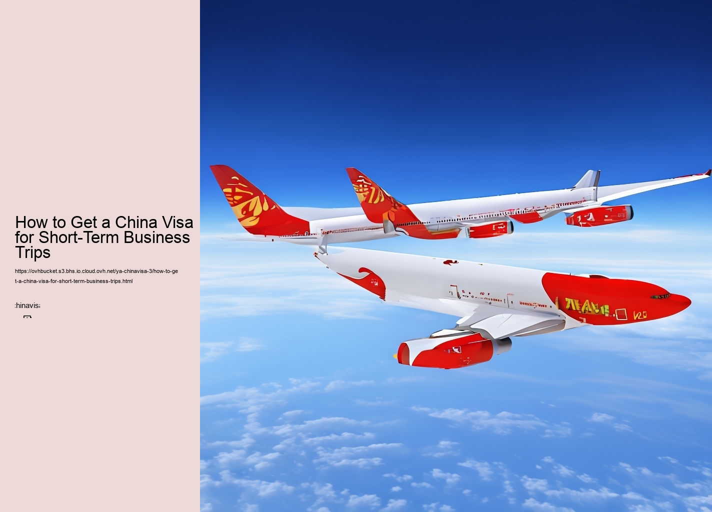 How to Get a China Visa for Short-Term Business Trips