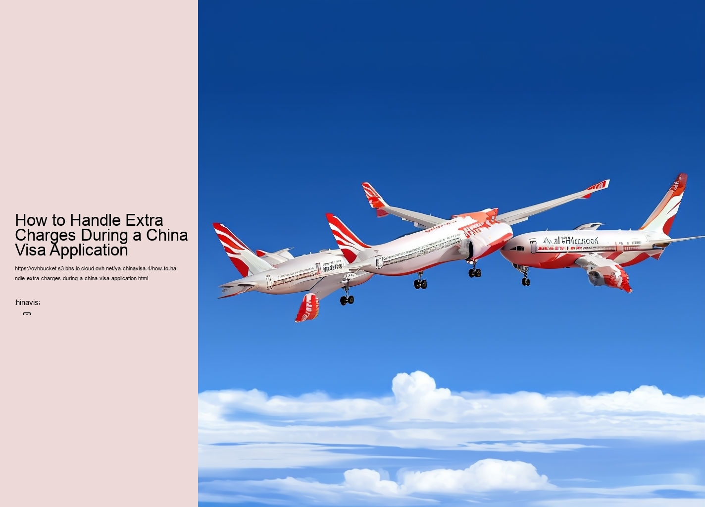 How to Handle Extra Charges During a China Visa Application