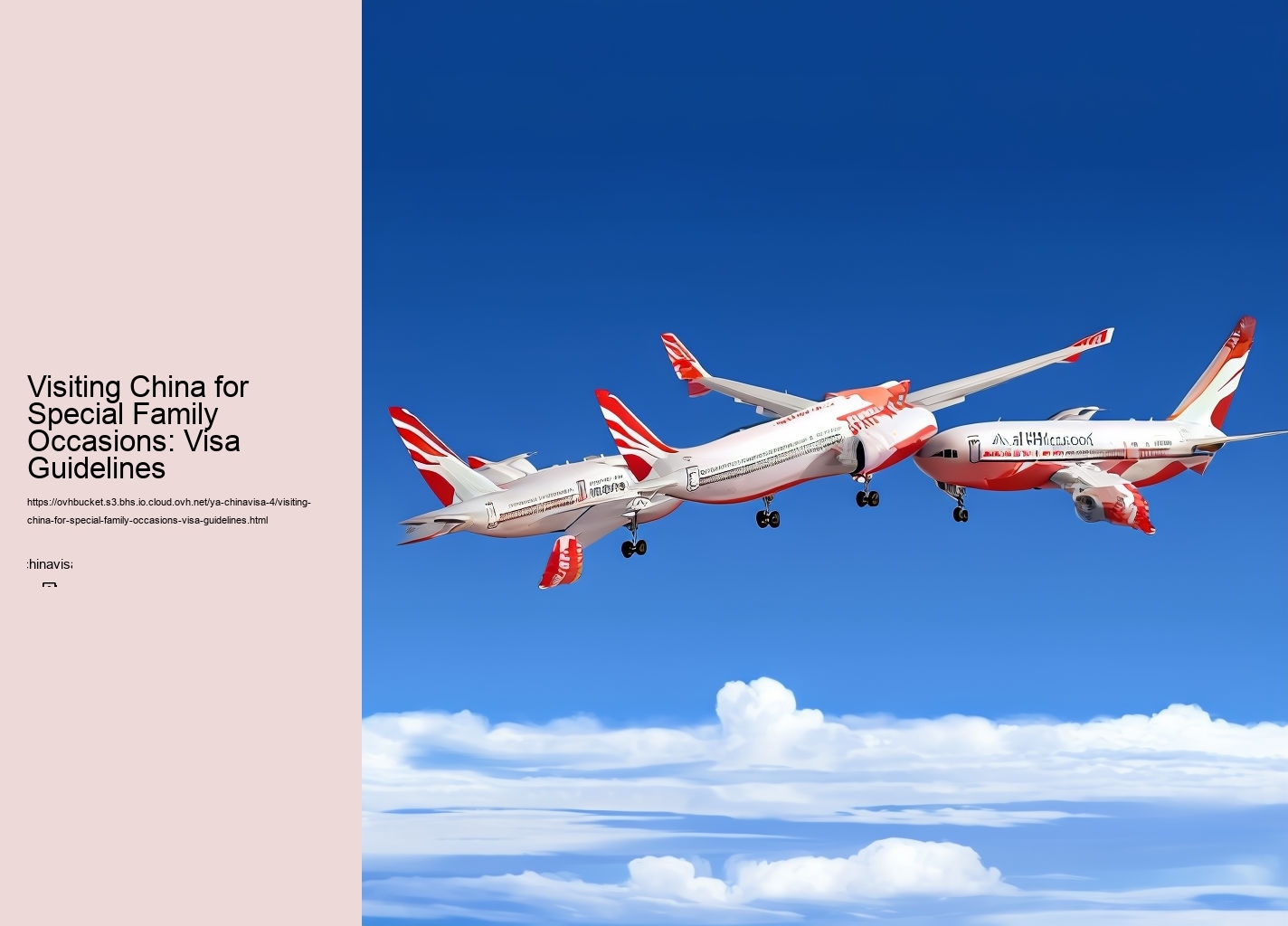 Visiting China for Special Family Occasions: Visa Guidelines