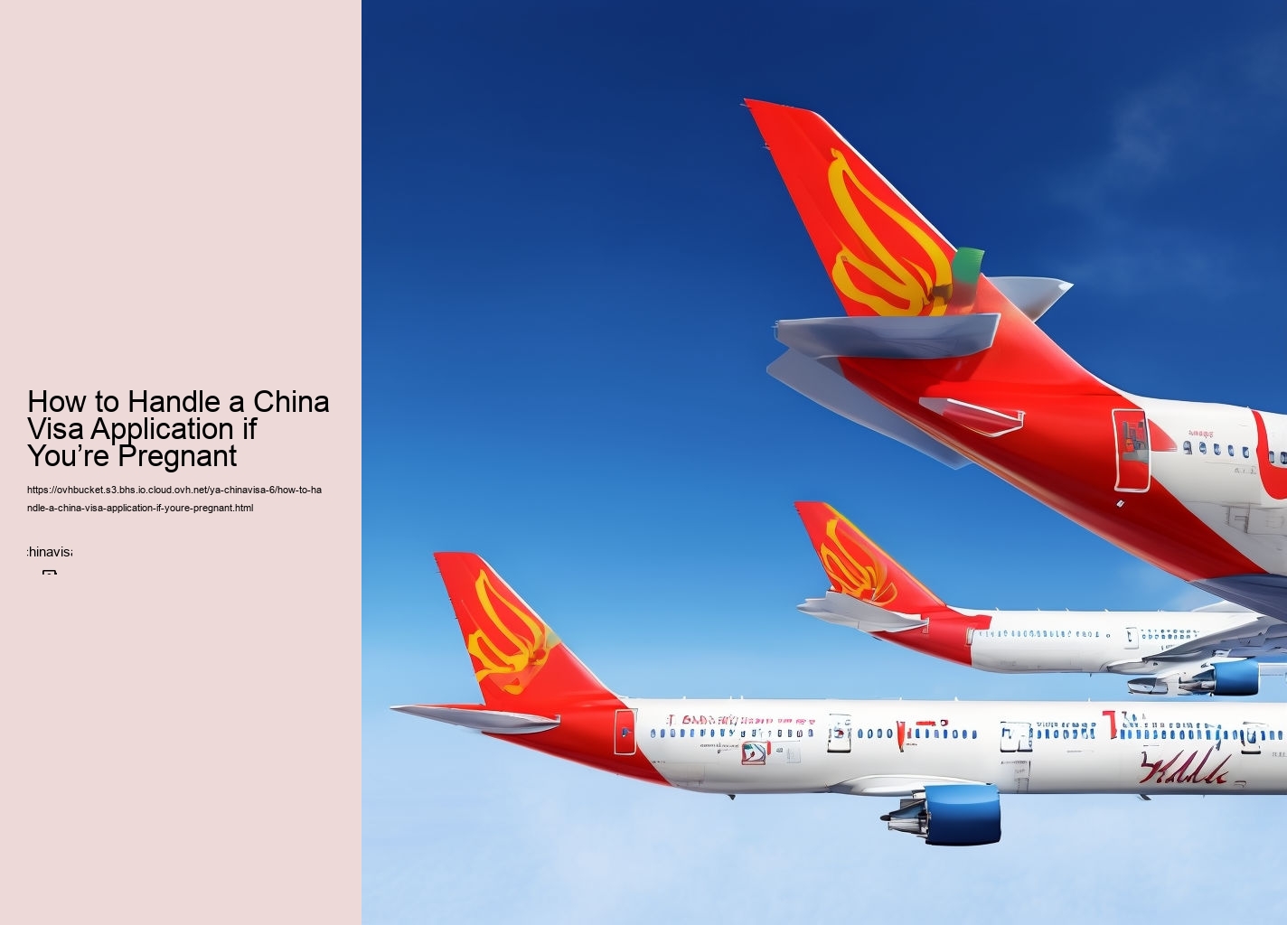 How to Handle a China Visa Application if You’re Pregnant
