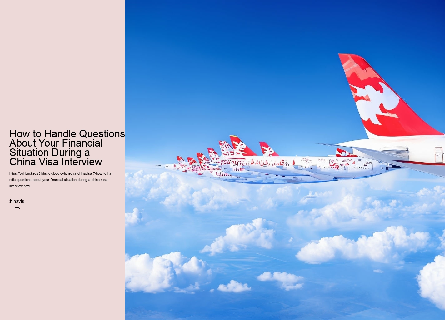 How to Handle Questions About Your Financial Situation During a China Visa Interview