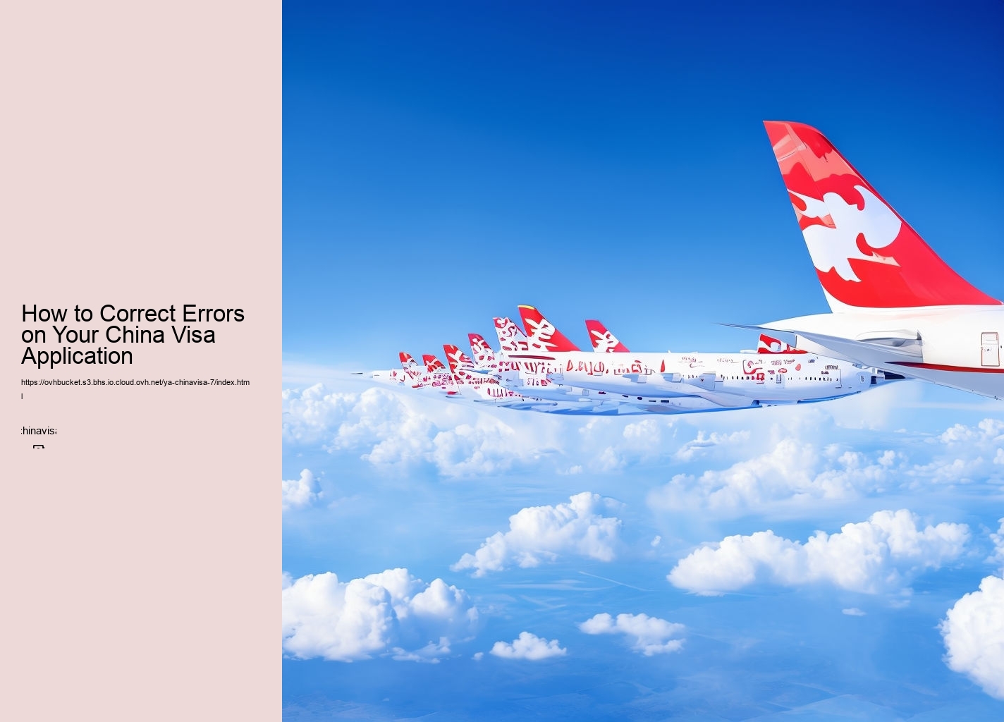 How to Correct Errors on Your China Visa Application