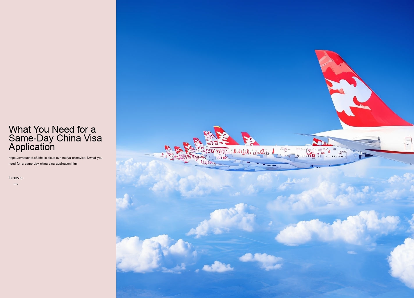 What You Need for a Same-Day China Visa Application