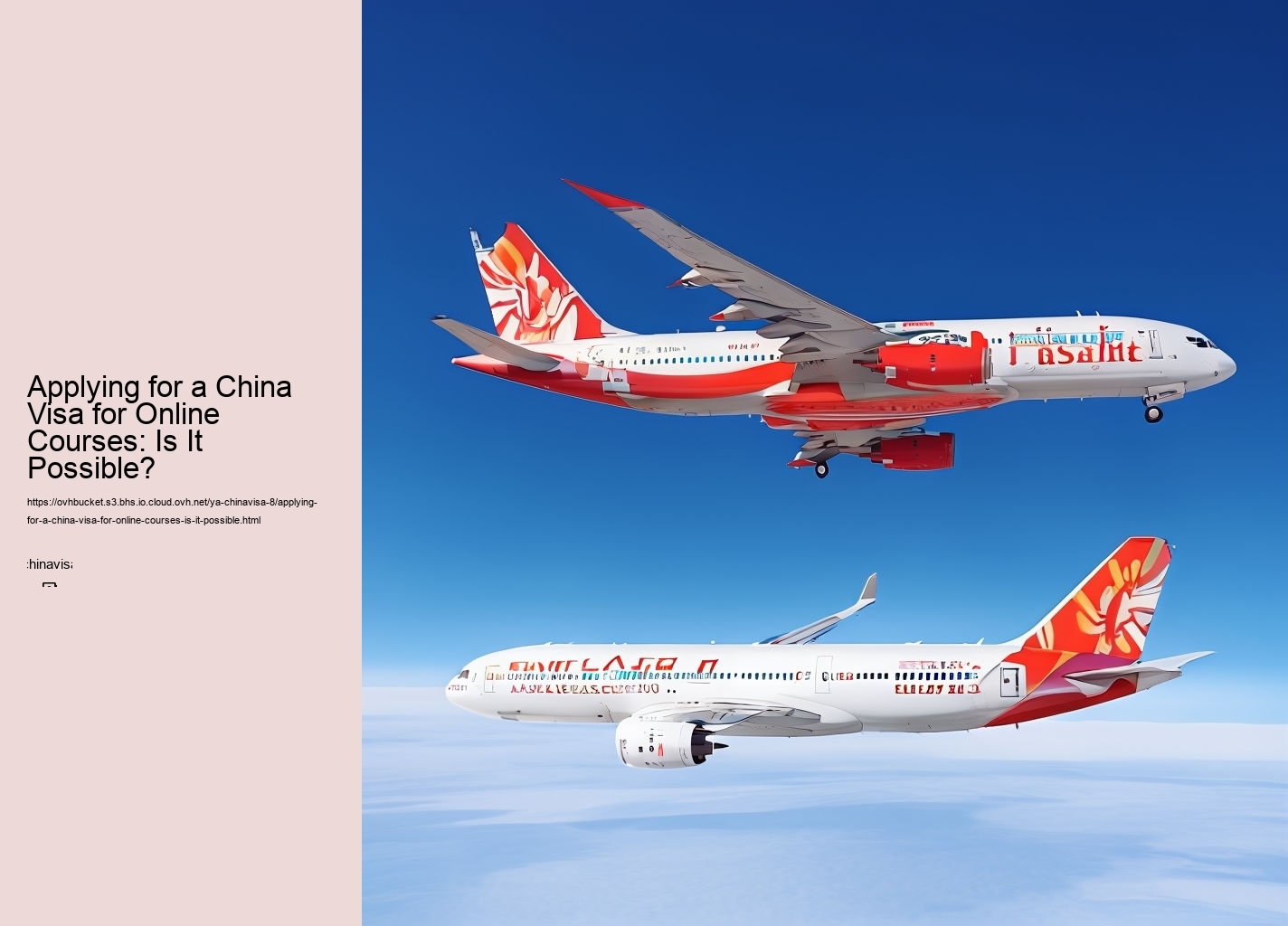 Applying for a China Visa for Online Courses: Is It Possible?