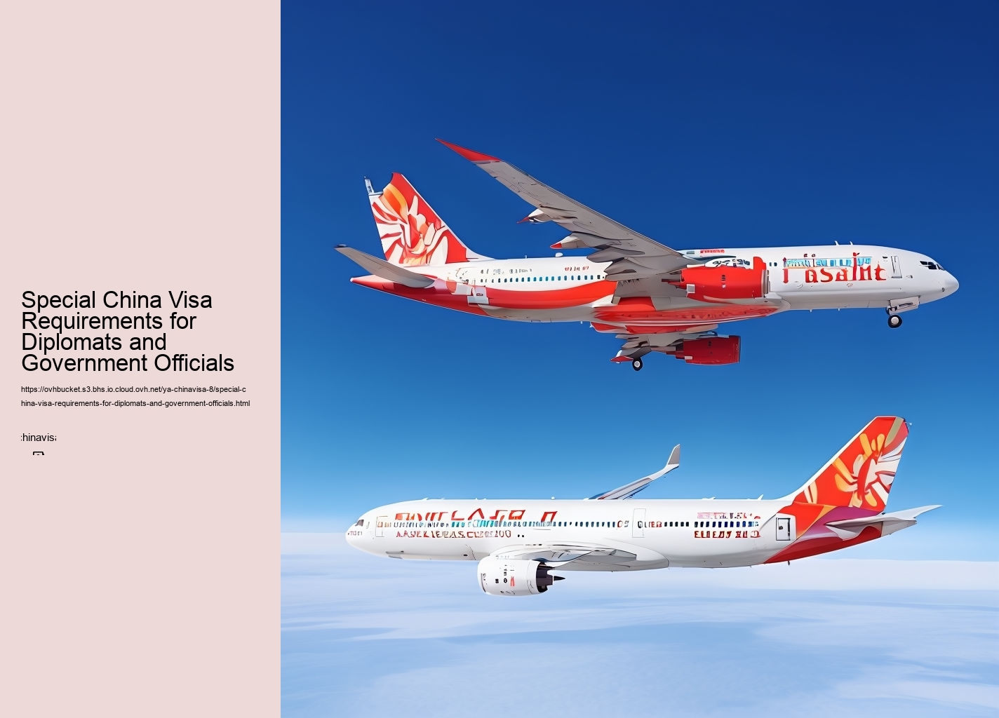 Special China Visa Requirements for Diplomats and Government Officials